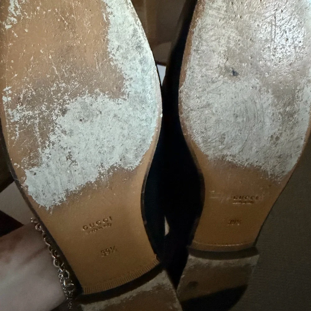 Gucci Black Leather Horsebit Slip-On Mules - Picture 5 of 11